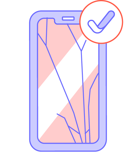 phone crack illustration